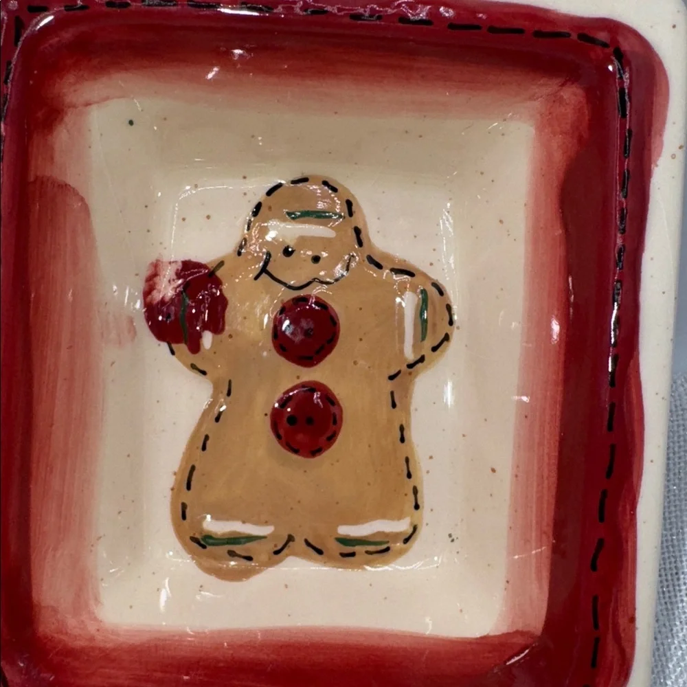 La Dolce Vita grandma’s Gingerbread collection Dish 3 sections 12” X 5” NWOT